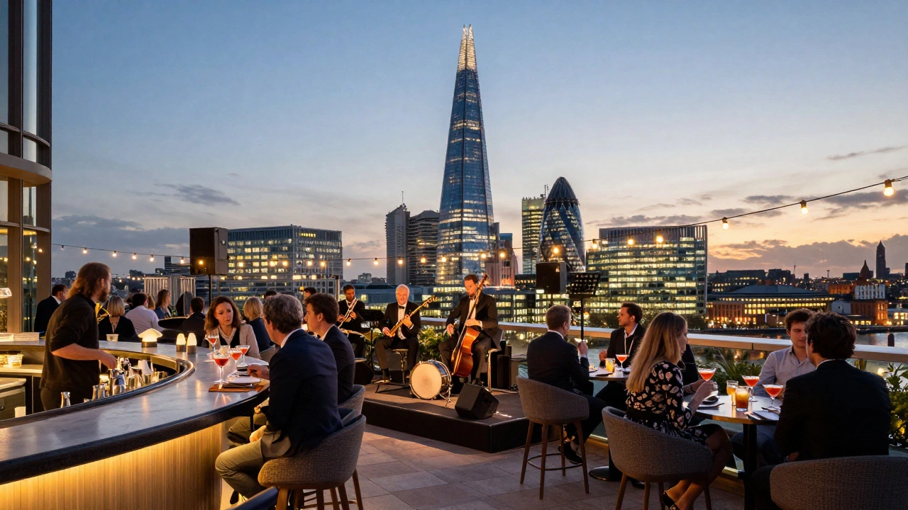 Best Rooftop Bars with Live Music in London for Unwinding Above the City